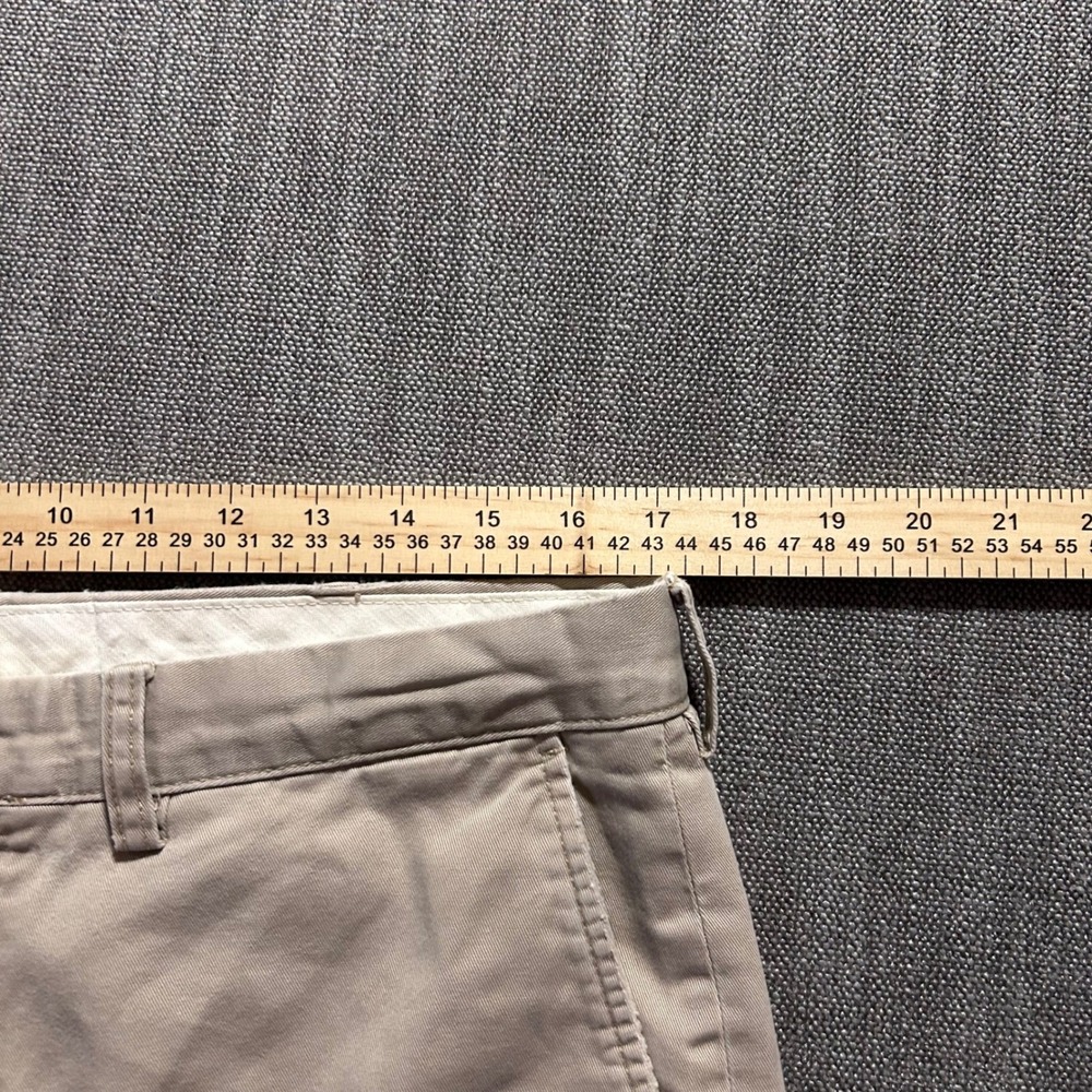 VTG Y2K Polo Ralph Lauren Preston Pant Mens 34/32 Khaki Tan Cotton Straight - Picture 6 of 9